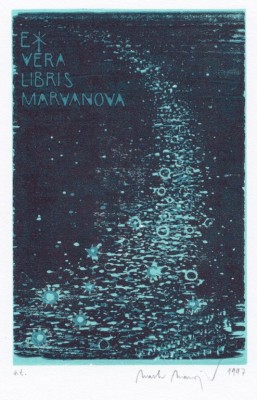 "Mléčná dráha", Exlibris Věra Marvanová